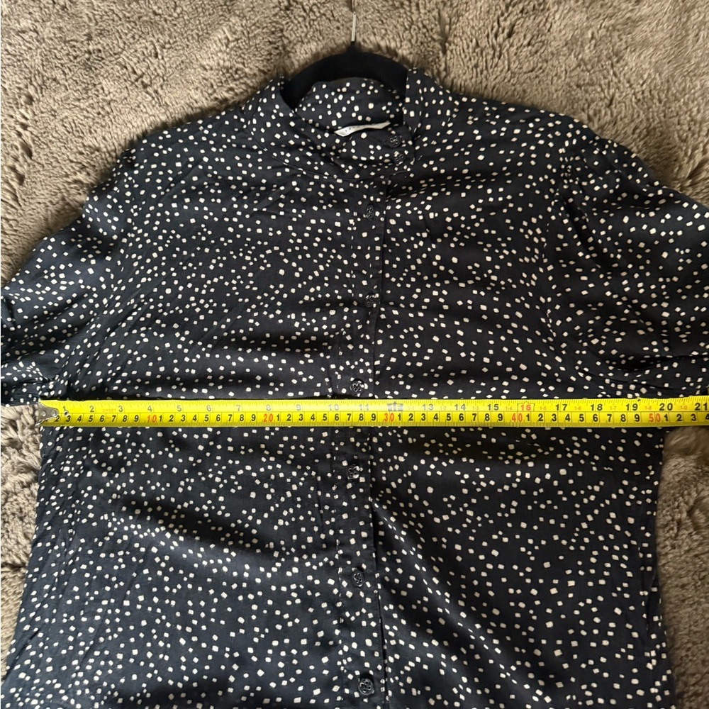 NWOT - YAYA black blouse with white polka dots - size 40 - Picture 5 of 8